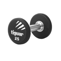 Profesionalus PU svarmuo / hantelis TIGUAR 1–70 kg (Svoris: 2.5 kg)