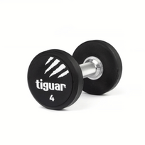 Profesionalus PU svarmuo / hantelis TIGUAR 1–70 kg (Svoris: 4 kg)