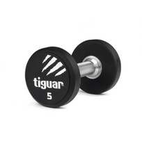 Profesionalus PU svarmuo / hantelis TIGUAR 1–70 kg (Svoris: 5 kg)