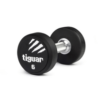 Profesionalus PU svarmuo / hantelis TIGUAR 1–70 kg (Svoris: 6 kg)