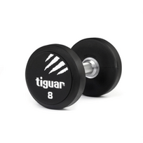 Profesionalus PU svarmuo / hantelis TIGUAR 1–70 kg (Svoris: 8 kg)