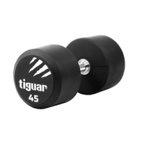 Profesionalus PU svarmuo / hantelis TIGUAR 1–70 kg (Svoris: 45 kg)
