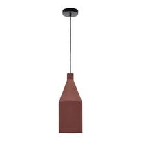 Terakotos spalvos kabantis šviestuvas ø 15 cm su metaliniu gaubtu Peralta – Kave Home