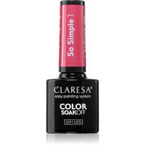 Claresa SoakOff UV/LED Color So Simple gelinis nagų lakas atspalvis 1 5 g