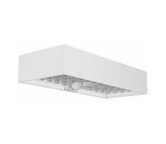 LED sieninis šviestuvas su jutikliu, įkraunamas saulės energija LED/6W/3,7V IP65 4000K 3000 mAh balta