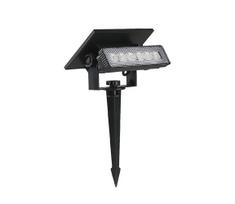 LED apšvietimas, įkraunamas saulės energija LED/0,9W/3,7V 3000K IP65 1200 mAh juoda