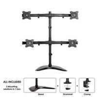 NEOMOUNTS FLAT SCREEN DESK MOUNT (10-27") DESK CLAMP/STAND/GROMMET