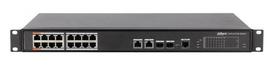 ePoE šakotuvas 100Mbps 16portu+2G uplink + 2SFP, ePoE 8 portai, ePoE iki 800m, Hi-PoE