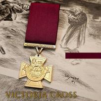 2024-32 Britų memorialinis medalis Karinis liūtas VC Viktorijos kryžius