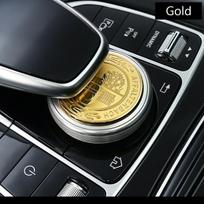 47 mm Automobilio Multimedijos Lipdukas Salono Lipdukas Dekoracija Skirta B/enz S205 W205 W213 C205 C43 C63S GLC C253 Lipdukas auksas