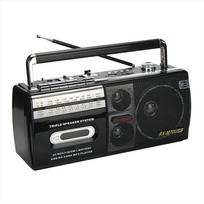 Retro Nešiojamas Senamadiškas Nostalgiškas Kasetinio Magnetofono Senjorams FM Radijo Garsiakalbis Caixa De Som Bluetooth Audio MP3 Grotuvas juoda