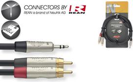 Audio kabelis Stagg NYC3/MPS2CMR, 3m