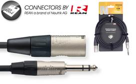 Audio kabelis Stagg REAN 6.35mm Jack TRS - XLR /m 6m