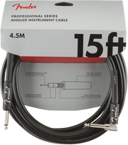 Instrumentinis kabelis Fender Professional 4.5M ANGL BLK