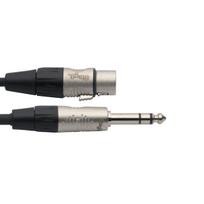 Kabelis Stagg REAN XLR/f - 6.35mm Jack TRS 1m