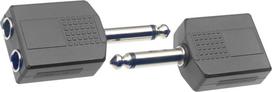 Adapteris Stagg 2 x 6.35mm TS/f - 6.35mm Jack TS/m (2vnt)