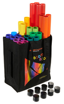 Mušamieji vamzdžiai Boomwhackers MG-BW Set 1 su Move&Groove dėklu