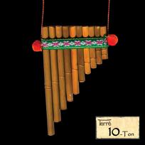 Skudučiai 10 garsų Terre Panpipe Peru 10