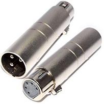Adapteris XLR/M 3pin - XLR/F 5pin XLR3M-5F