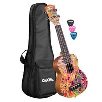 Soprano ukulelė Cascha Art Flowers HH 2603