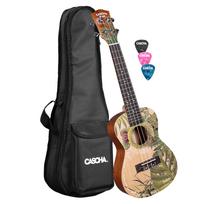 Koncertinė ukulelė Cascha Art Leafy HH 2606