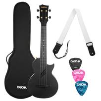 Koncertinės ukulelės komplektas Cascha Carbon Fibre HH 2258 juoda