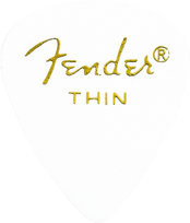 Mediatorius Fender White 351 Thin 0.46mm