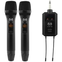 2 bevieliai mikrofonai su imtuvu Mac Mah W-UHF 200M
