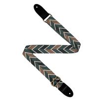 Diržas ukulelei Cascha Jacquard - Ethnic žalias CUS-JW2