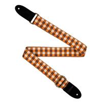 Diržas ukulelei Cascha Jacquard - Checker Orange CUS-JW4