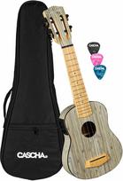 Elektro-akustinė Soprano ukulelė Cascha Bamboo Graphite HH 2315E