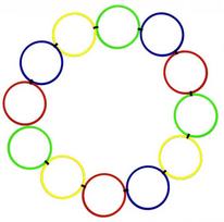 Teniso kopetėlės Pro's Pro Speed Ring Ladder 12 vnt. - multicolor - Daugiaspalvė