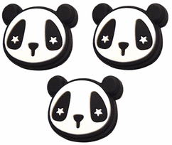 Vibracijų slopintuvai Pro's Pro Panda Damper (3 vnt.) - black/white - Juoda
