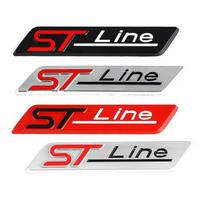 1pcs 3D Car Sticker ST LINE Logo Emblem Badge for f/ord k/uga 2018 Fo/cus mk3 Fie/sta 2019  Ec/osport 2009 - 2015 Mon/deo juoda