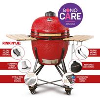 Anglinis lauko grilis Kamado Bono Grande Raudonas