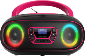 Denver TDB-212 DAB+ Boombox FM/Bluetooth/USB/CD/AUX pink