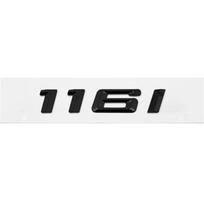 3D automobilio galinės bagažinės emblemos ženklelio lipduko raidės numeris juodas sidabrinis automobilio logotipo lipdukas, skirtas B/MW 116i 118i 120i 1 serijai 116i juoda