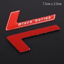 3D metalinis automobilio lipdukas, emblema, ženklelio lipdukai, juodos serijos logotipo lipdukas, skirtas B/enz SLS AMG W204 W203 W211 W207 W219 C63 automobilio stiliui raudona