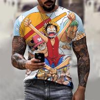 Vienos dalies beždžionė D. Luffy Roronoa Zoro Tony Tony Chopper marškinėliai Anime Cartoon Anime 3D S