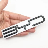 3D Metalinis Lipdukas Automobilio Šoninis Sparnas Galinės Bagažinės Durų Emblema Buferio Galinė Ženkliukų Lipdukai BYD M6 G3 G5 T3 F3 F0 S6 S7 E5 E6 Stiliui juoda