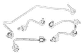 aukšto slėgio vamzdžių komplektas, įpurškimo sistema OE FIAT 504384346