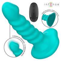 Intense Buffy Spiral Design Vibrator with Remote S Blue
