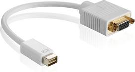 4World Adapter mini DVI [M]  VGA [F], white