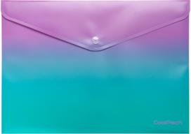 Aplankas (vokas) GRADIENT su spaustuku, A4, Blueberry