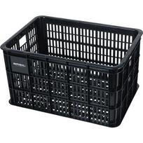 Plastikinė dviratė dėžė Basil - Dviratė modelis Crate - Juoda - Palaikymas pridedamas - 25L - Poilsio dviratis