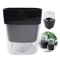 Savaime laistantis gėlių vazonas - 10.2 cm - Baltas - Automatinis augalų laistymas