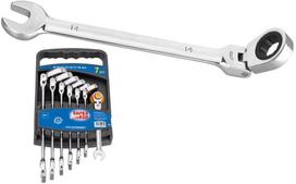 Kombinuotų lanksčių terkšlinių raktų rinkinys Super Ego 8-19 mm (9 vnt.)