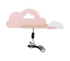 LED vaikiška sieninė lempa su lentyna CLOUD LED/5W/230V rausva/balta