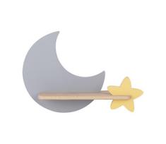 LED vaikiška sieninė lempa su lentyna MOON LED/5W/230V