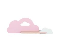 LED vaikiška sieninė lempa su lentyna CLOUD LED/5W/230V rausva/balta
